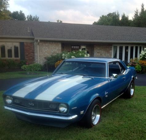 1968 Camaro Ss 396 Factory 4 Speed Lemans Blue With Blue Interior