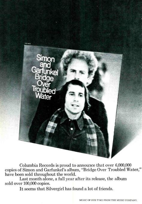 Classic S Music Ads Simon Garfunkel Bridge Over Troubled Water