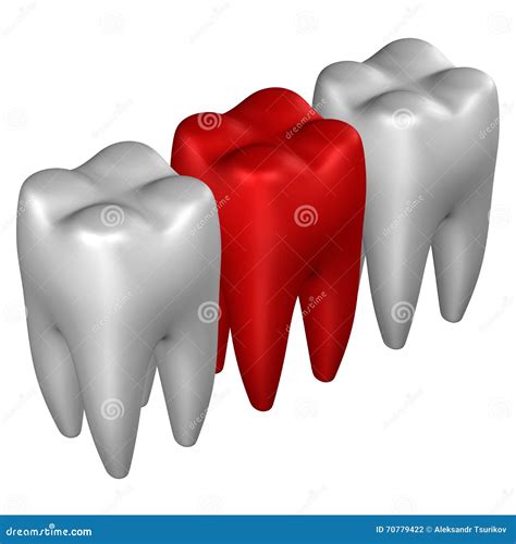 Human Teeth 3d Rendering Stock Illustration Illustration Of Human 70779422