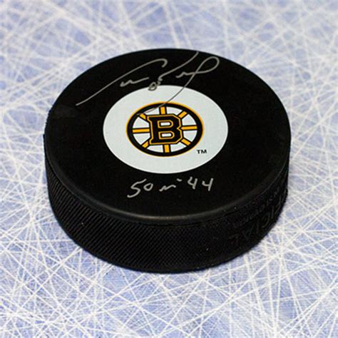 Cam Neely Boston Bruins Autographed Hockey Puck With 50 In 44