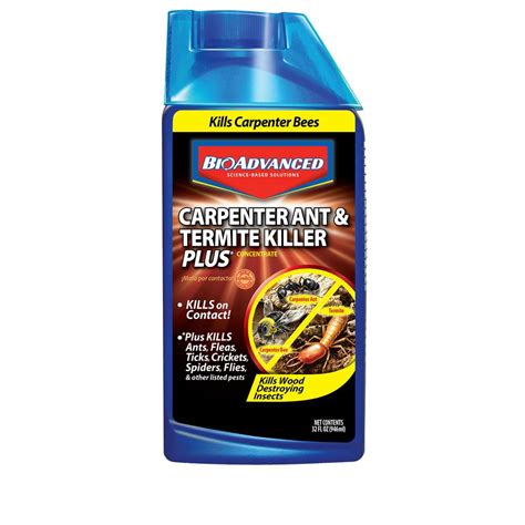 And to cut to the chase as to why it's so effective, this affordable ant colony destroyer kills all the ants with. BioAdvanced 32 oz. Concentrate Carpenter Ant and Termite Killer Plus-700310 - The Home Depot
