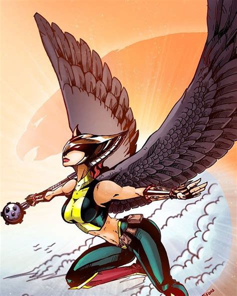 Dc Comics On Instagram “hawkgirl By Renepolumorfous On Deviant Hawkgirl Thanagar Dccomics