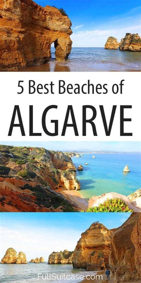 5 Most Beautiful Beaches In Algarve Portugal Map