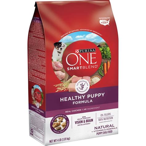 Today my #voxbox arrived with this purina dog my dog love it because is soft to chew. Purina ONE Natural Dry Puppy Food; SmartBlend Healthy ...