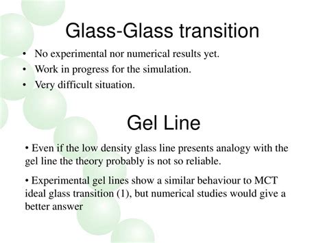Ppt Glass Transition In Short Ranged Attractive Colloids Theory