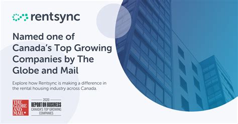 Rentsync Ranks No 165 On The Globe And Mails Top Growing Companies List