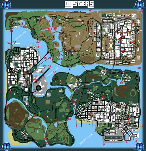 Gta San Andreas Definitive All Oyster Locations
