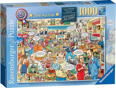 Ravensburger Best Of British The Auction Jigsaw Puzzle 1000 Pieces Pdk
