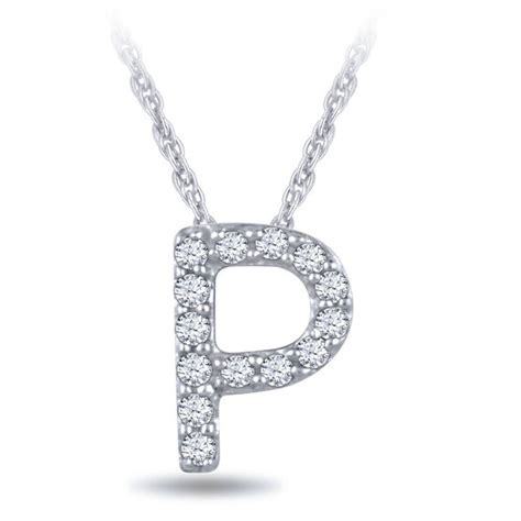 Diamond Initial Pendant 14k Letter P Ben Bridge Jeweler
