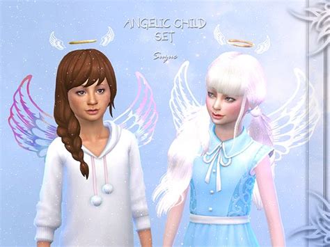 Suzue Angelic Child Set Sims 4 Sims Sims 4 Controls