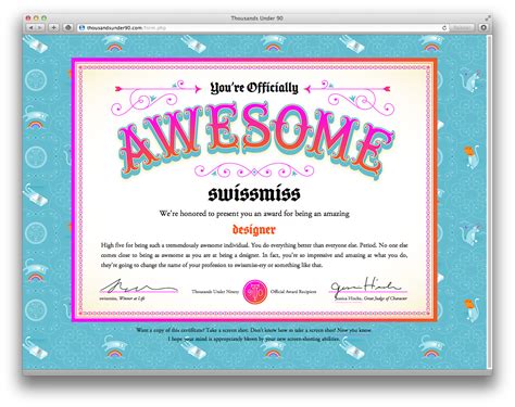 Youre Awesome Awards Certificates Template Funny Awards