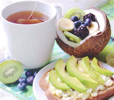 Coconut Fruit Bowl Avocadoegg Whites Toast — Breanna Spain Blog
