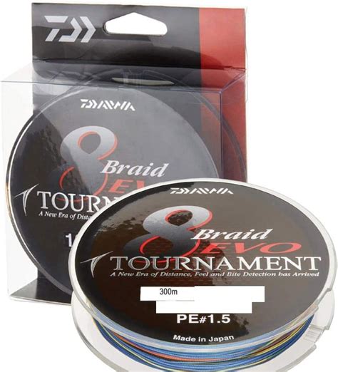 Daiwa Tournament 8 Braid Evo 300m Multicolore Ligne de pêche tressée