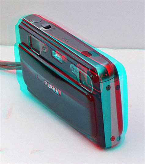 Fuji W Real D Camera In Anaglyph D Red Blue Glasses To Flickr