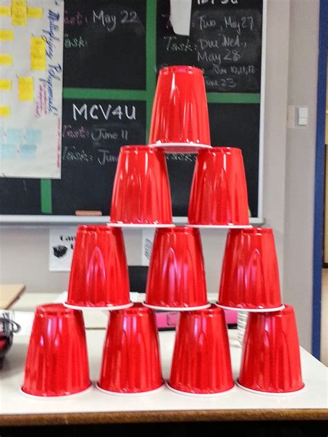M3 Making Math Meaningful Day 70 Cup Stacking