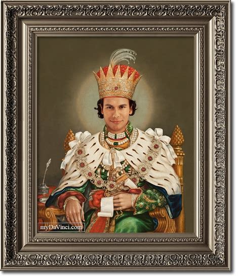 Custom Royal Portrait King Nasir From Photo