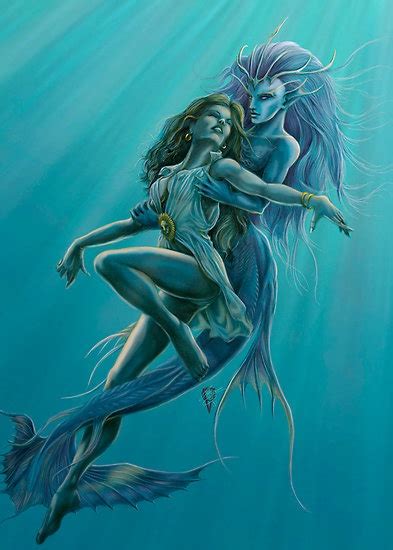 Mermaid Rescue By Rob Carlos By Mrscolorsmith Redbubble Mermaid