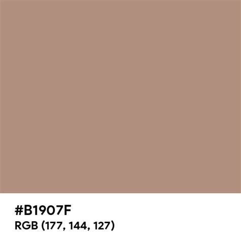 Pastel Brown Color Hex Code Is B1907f