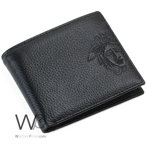 Versace Wallet Black For Men Leather Watches Prime