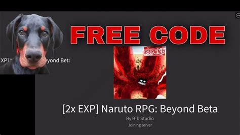 Free Code Nrpg Naruto Rpg Beyond Beta How To Claim Codes Roblox