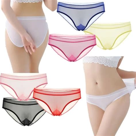Womens Briefs Mesh Sheer See Through Underwear Panties Sexy Lingerie