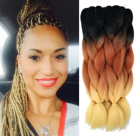Braiding has been used to style and ornament human and animal hair for thousands of years. Ombre Xpression Braiding Hair Kanekalon Lots Expression ...