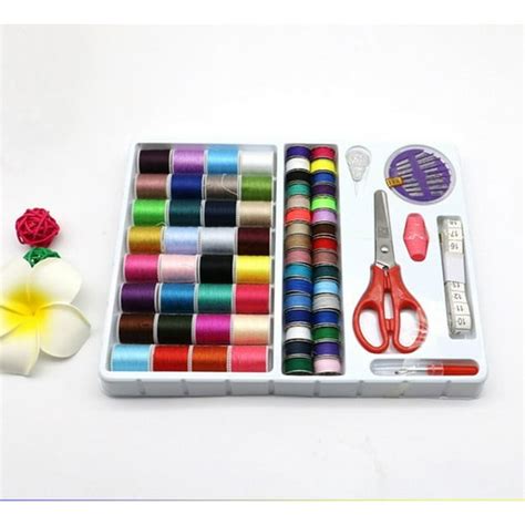 100pcs Sewing Kit Rainbow Polyester Sewing Thread Kit Set Ideal For