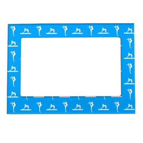 Blue Gymnastics Magnetic Picture Frame | Zazzle.com | Magnetic picture frames, Custom picture ...