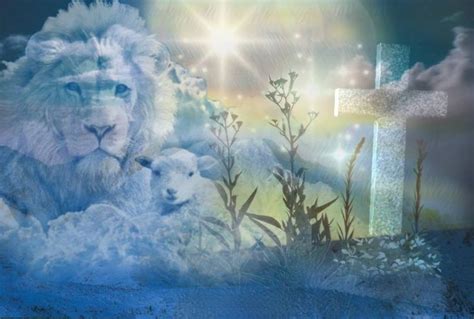 Jesus Lion Lamb Tapestry Lion Of Judah Art Jesus Tapestry Etsy In