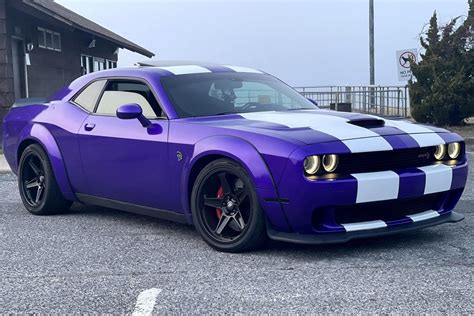 Modified 2016 Dodge Challenger Hellcat Is More Purple Than Thanos Just
