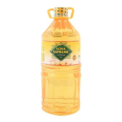 Cooking oil is plant, animal, or synthetic liquid fat used in frying, baking, and other types of cooking. Purchase Soya Supreme Cooking Oil 3 Litres Bottle Online ...