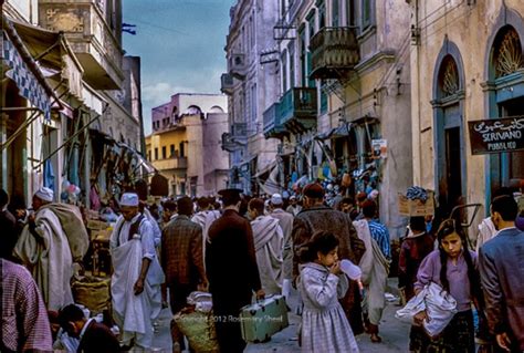 Tripoli Libya 1960 Photo Of The Souk On A Busy Day Travel