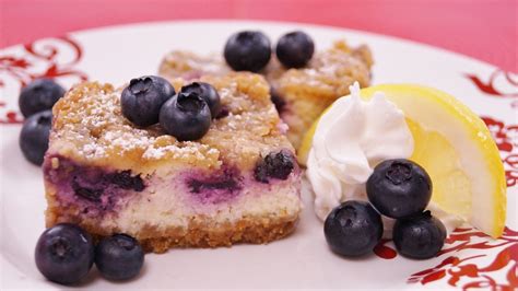 Blueberry Lemon Cheesecake Bars Dishin With Di Cooking Show