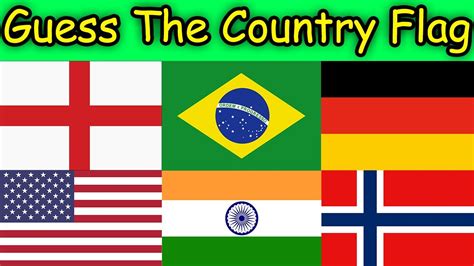 Guess The Country Flag Quiz 60 Easy Flags Flag Quiz 1 Youtube