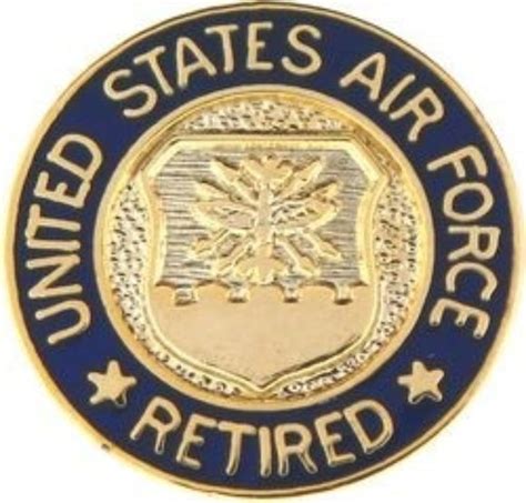 United States Air Force Retired Pin Military Uniform Supply Inc