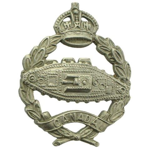 Ww2 Canadian Tank Corps Regiment Cef Cap Badge