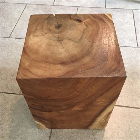 Reclaimed Solid Wood Cube Table Chairish Cube Table Table Side Table