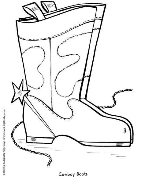It denotes a rider hired to look after the herd. Easy Shapes Coloring Pages | Free Printable Cowboy Boots ...