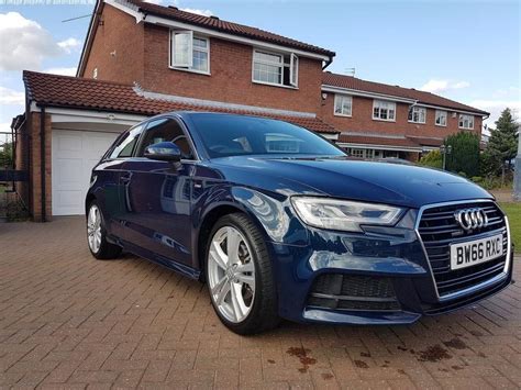 Audi A3 S Line 2016 66 Plate Cosmos Blue Immaculate £16750 Audi