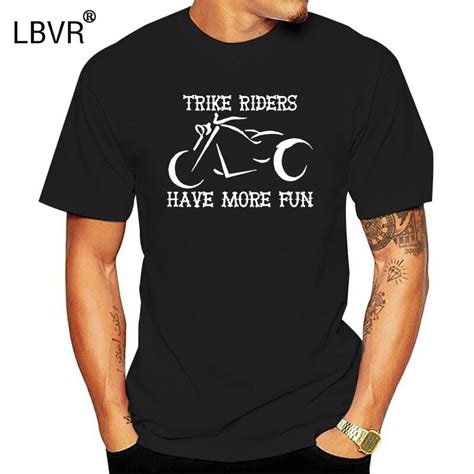 Men Brand Famous Clothing Funny Tee Shirt Trike Riders Have More Fun