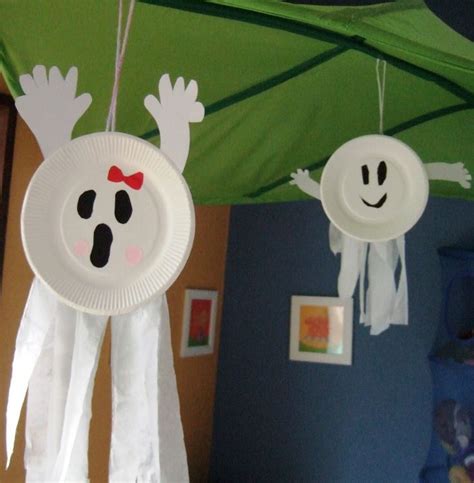 Paper Plate Ghost Easy Halloween Crafts For Your Home Halloween Arts