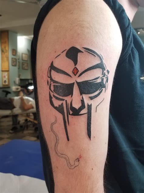 Mf Doom Mask Done At Chicago Tattoo And Piercing Co Japanese Sleeve