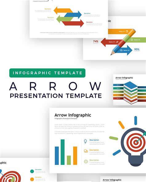 Arrow Infographic Powerpoint Template Templatemonster