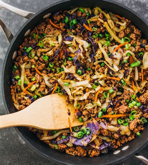 Here, 71 of the best ground beef recipes we could find. Ground beef and cabbage stir fry - savory tooth