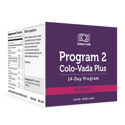 Program 2 Colo Vada Plus Set 1 14 Packets