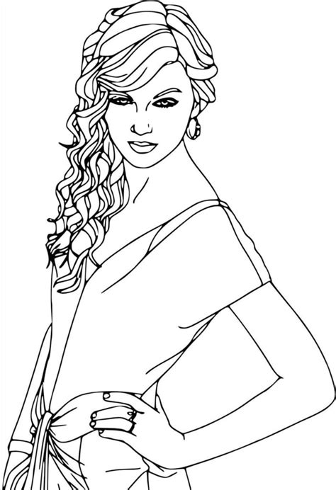 Taylor Swift Coloring Pages People