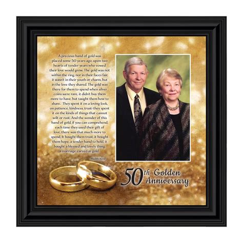 The 50 year anniversary gifts are exceptionally creative and can also be used at hotels, restaurants, and even your houses. 50th Wedding Anniversary Gifts for Parents, 50th ...