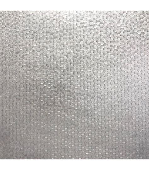 2927 42485 Polished Metallic Wallpaper By Brewster Carbon Honeycomb