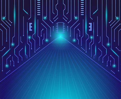 Abstract Technology Circuit Background