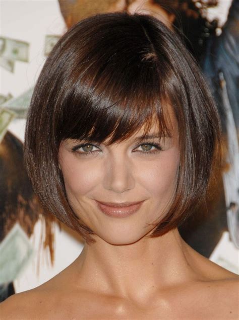 Cute Short Bob Hairstyle From Katie Holmes Hairstyles Weekly